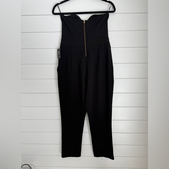 NWT-Express, Black Strapless~ Corset Jumpsuit, Size 8 - Picture 1 of 15